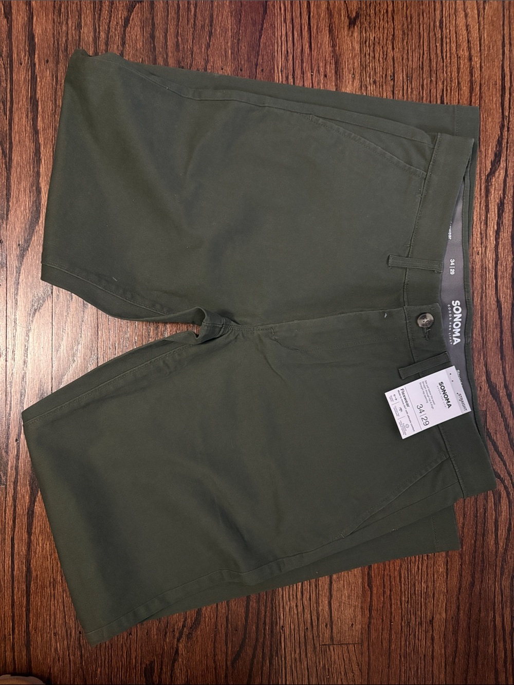 SONOMA Olive Men's Chino Pants - Deep Olive Green